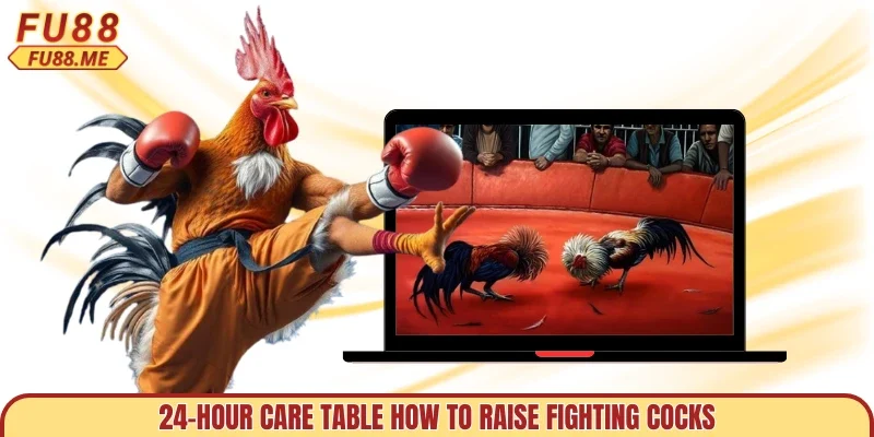 24-hour care table how to raise fighting cocks