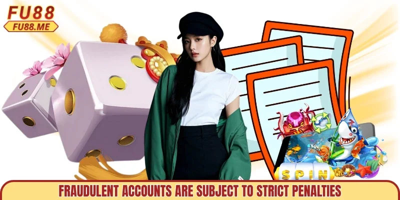 Fraudulent accounts are subject to strict penalties