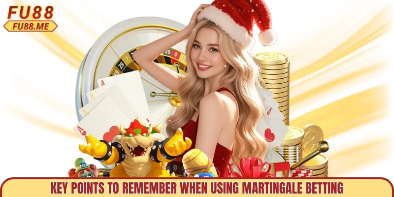 Key points to remember when using martingale betting