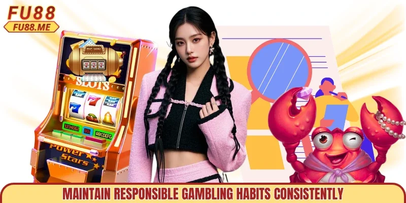 Maintain responsible gambling habits consistently